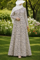 PRINTED ABAYAS (PLAIN FRONT OPEN) - 414