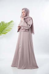 PLAIN CLASSIC ABAYA VOLUME 1  - Old Rose