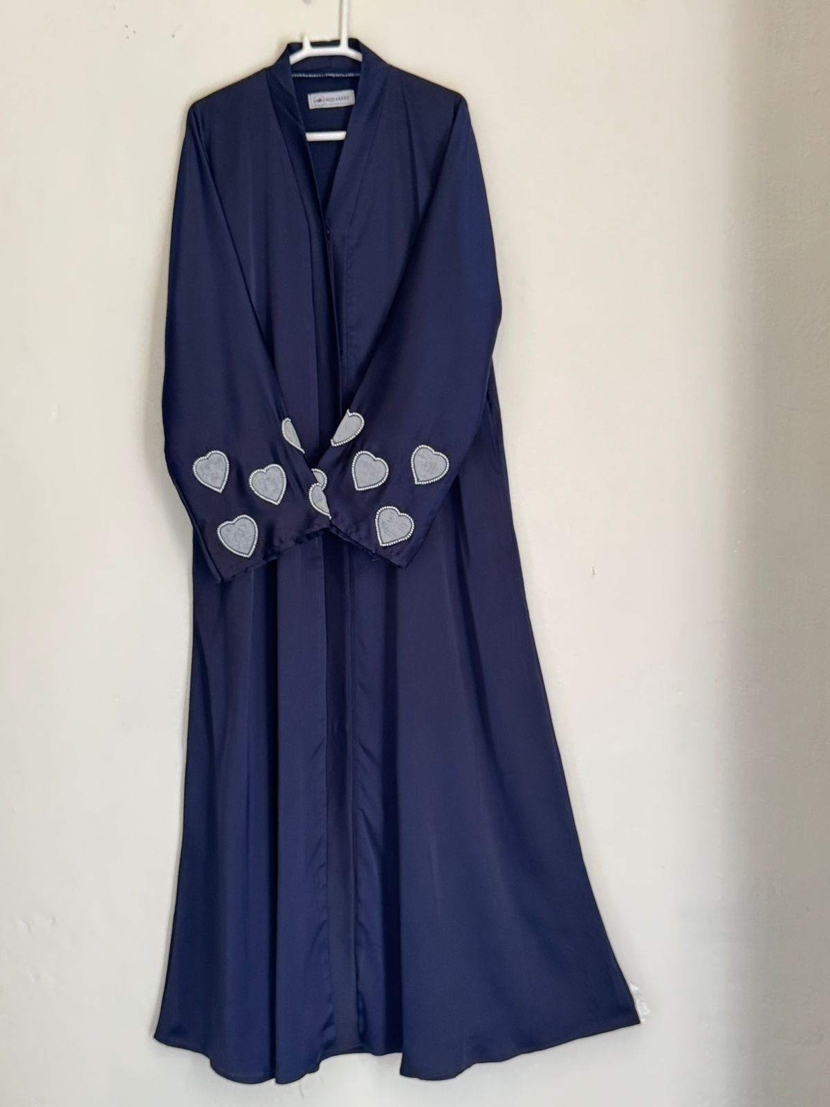 Heart Emblished Sleeves - Navy Blue