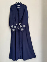 Heart Emblished Sleeves - Navy Blue