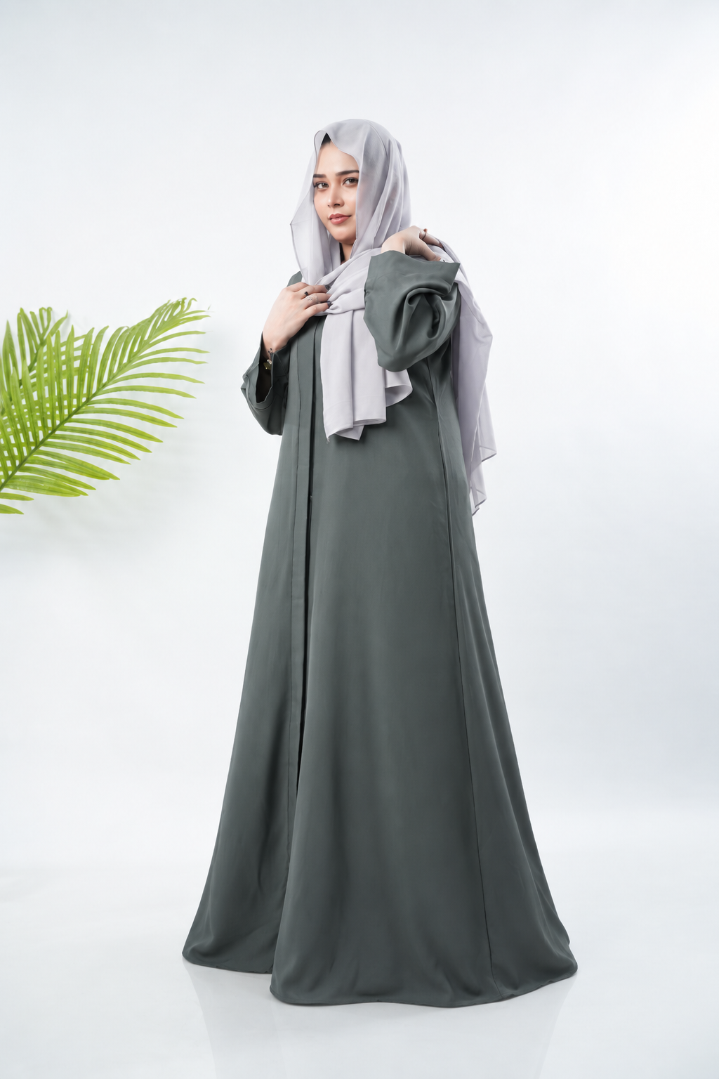 PLAIN CLASSIC ABAYA VOLUME 1  - Dim Grey