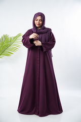 PLAIN CLASSIC ABAYA VOLUME 1  - PURPLE
