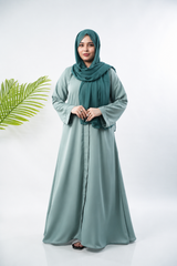 PLAIN CLASSIC ABAYA VOLUME 1  - Seaweed Green