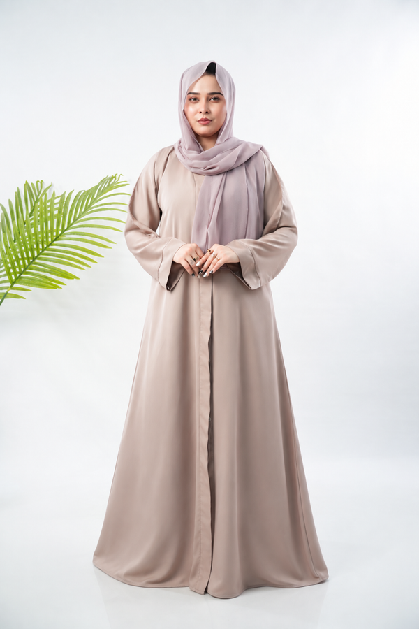 PLAIN CLASSIC ABAYA VOLUME 1 - Almond Silk
