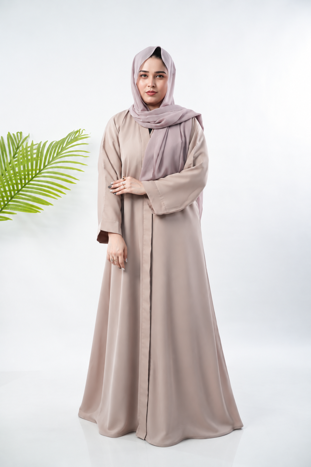 PLAIN CLASSIC ABAYA VOLUME 1 - Almond Silk