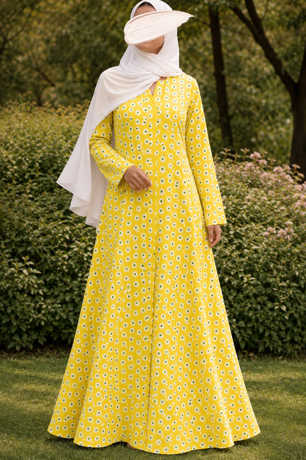 PRINTED ABAYAS (PLAIN FRONT OPEN) - 268