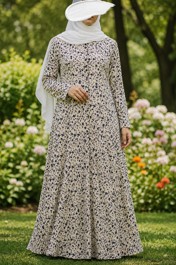 PRINTED ABAYA (PLAIN MAXI) - 217