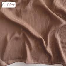 GLOSSY GEORGETTE - Coffee