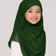 Instant Double Loop Hijab For Kids - Green