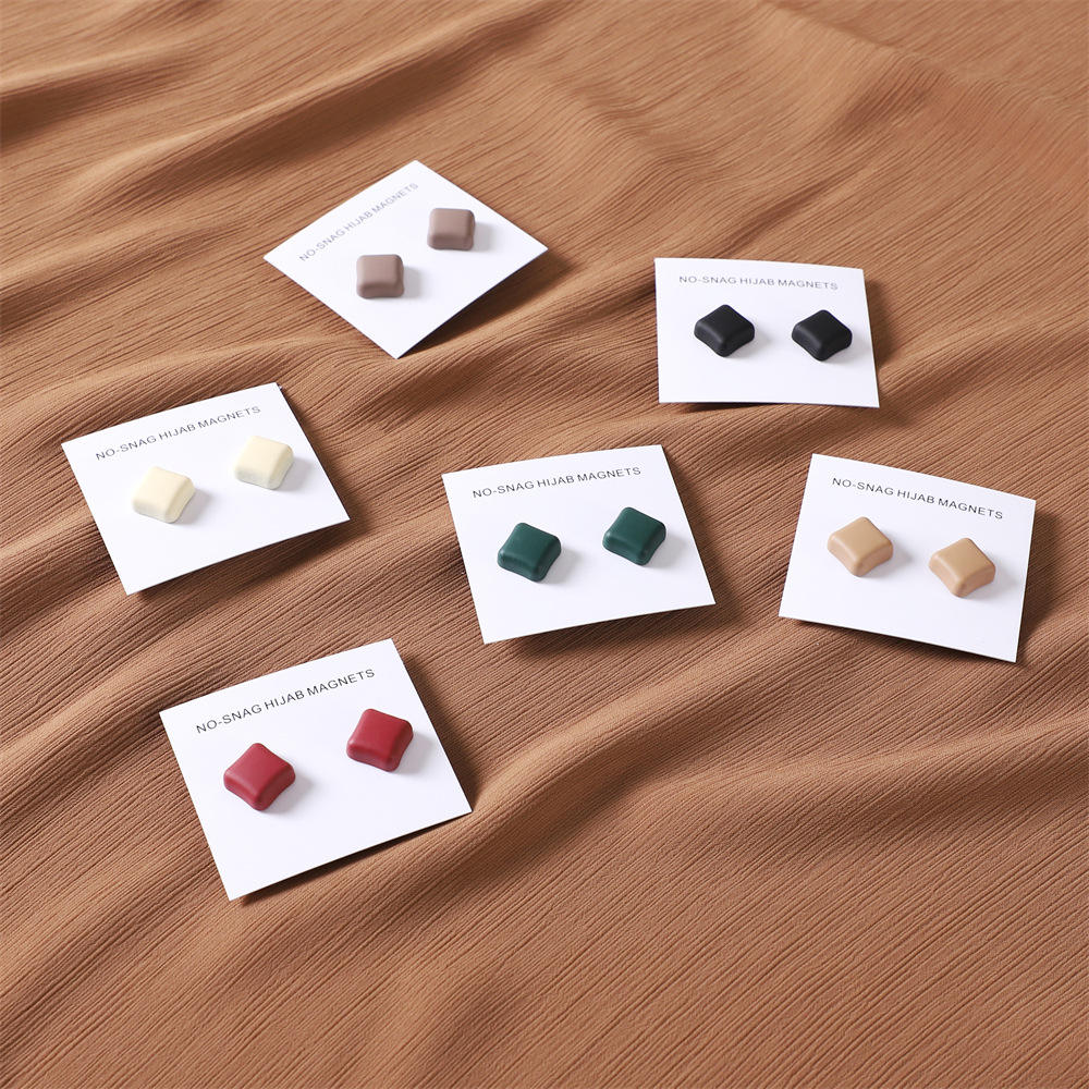 MATTE SQUARE HIJAB MAGNETS - (SINGLE PAIR)