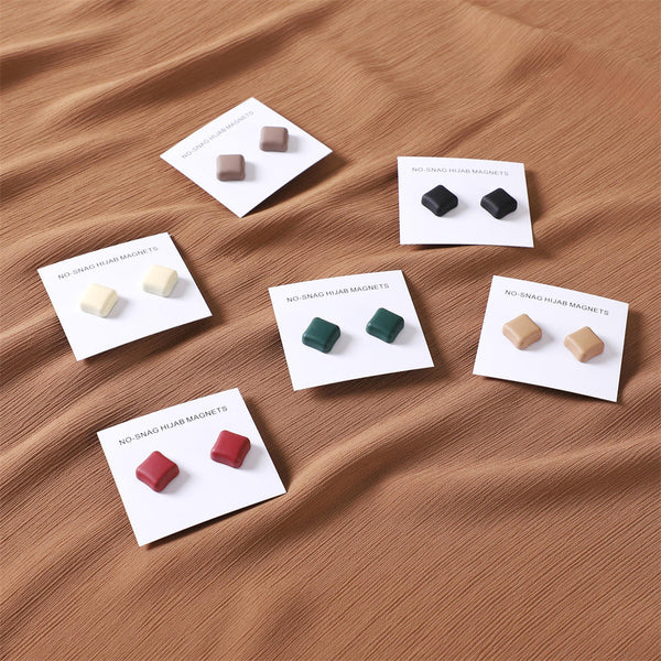 MATTE SQUARE HIJAB MAGNETS - (SINGLE PAIR)