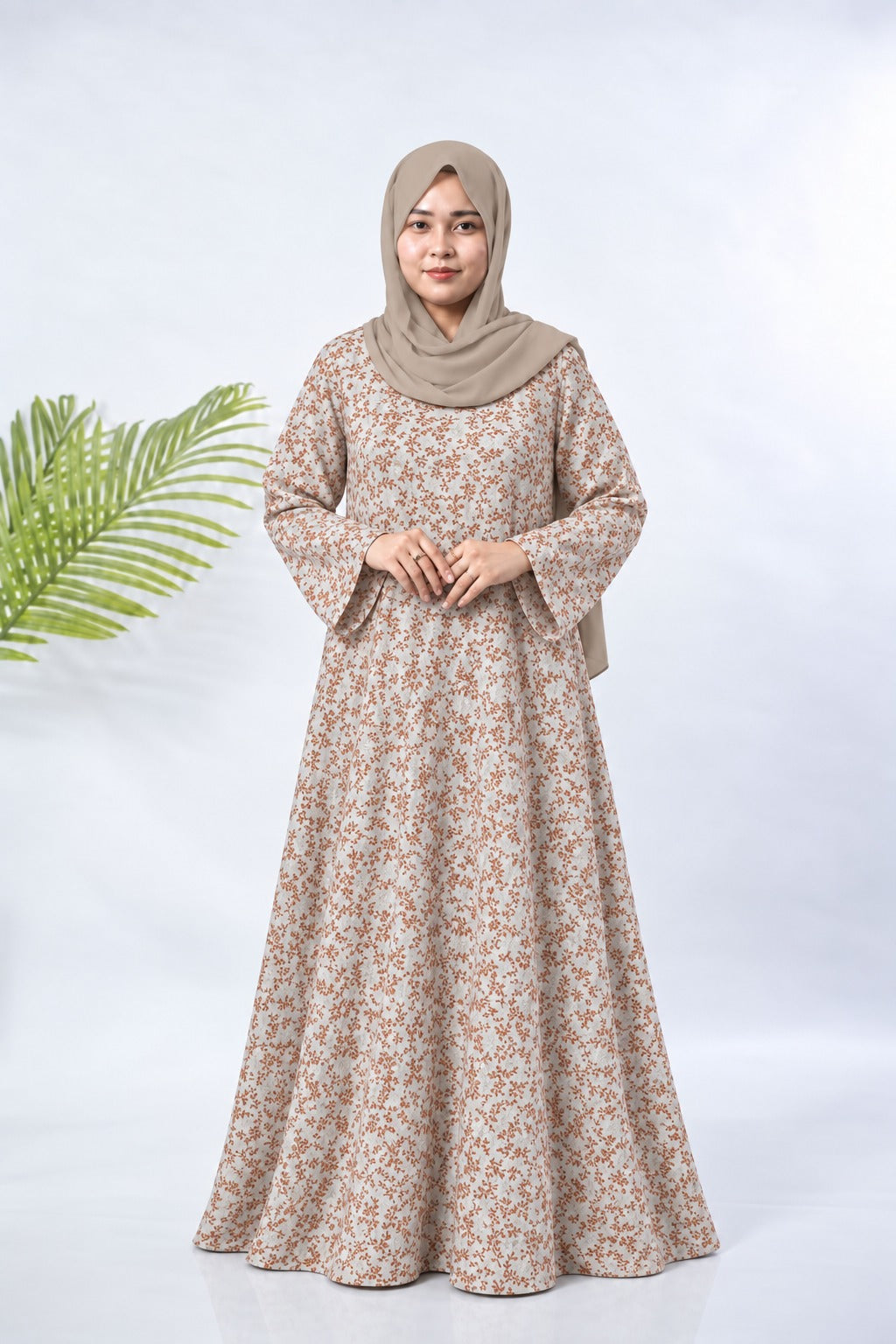 PRINTED ABAYA (PLAIN MAXI) - 035