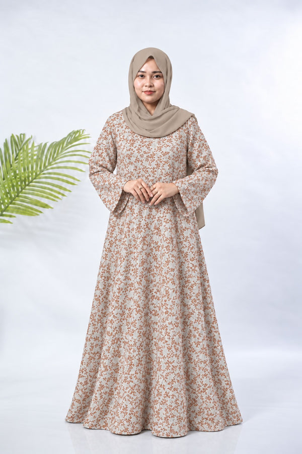 PRINTED ABAYA (PLAIN MAXI) - 035