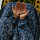Printed Namaz Chadar with sleeves and Naqab- NC3354