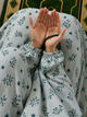 Printed Namaz Chadar with sleeves and Naqab- NC3362