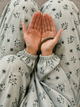 Printed Namaz Chadar with sleeves and Naqab- NC3360