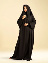 SAUDI JILBAB ( IMPORTED KOREAN NIDA) - BLACK