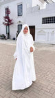 SAUDI JILBAB ( IMPORTED KOREAN NIDA) - WHITE