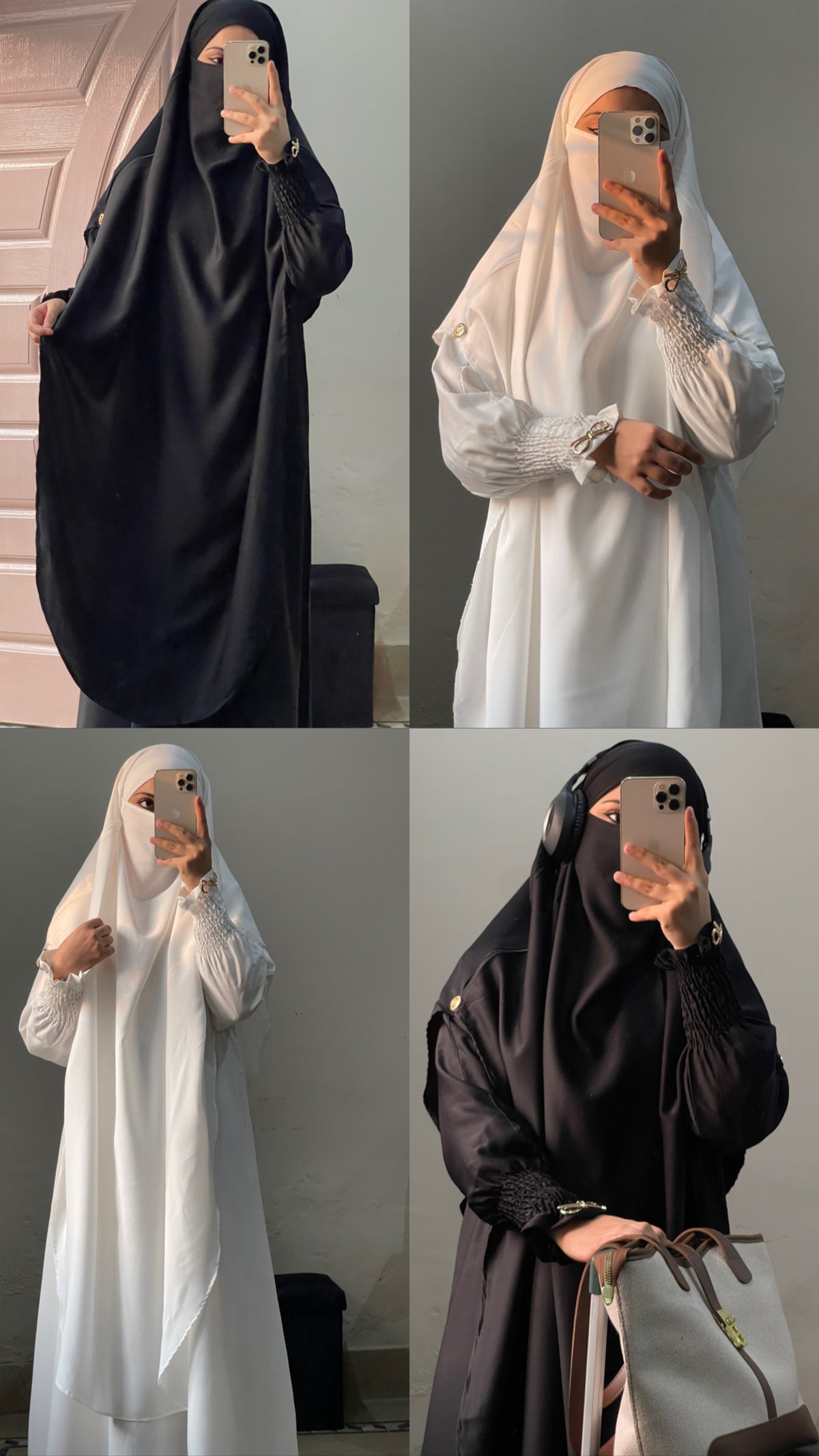 Soft Nida Snowy Abaya (Comfy Luxe)- Black