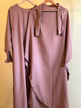 Soft Nida Snowy Abaya (Comfy Luxe)- Tpink