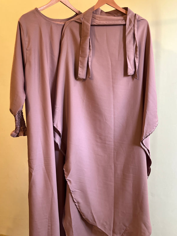 Soft Nida Snowy Abaya (Comfy Luxe)- Tpink