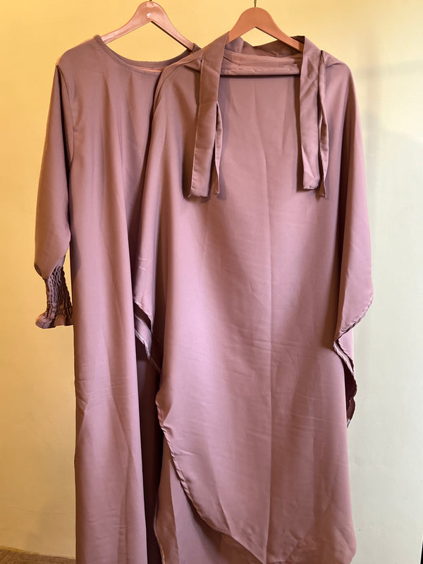 Soft Nida Snowy Abaya (Comfy Luxe)- Tpink