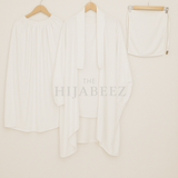 3 PIECE (NAQAB , JILBAB & SKIRT) - WHITE
