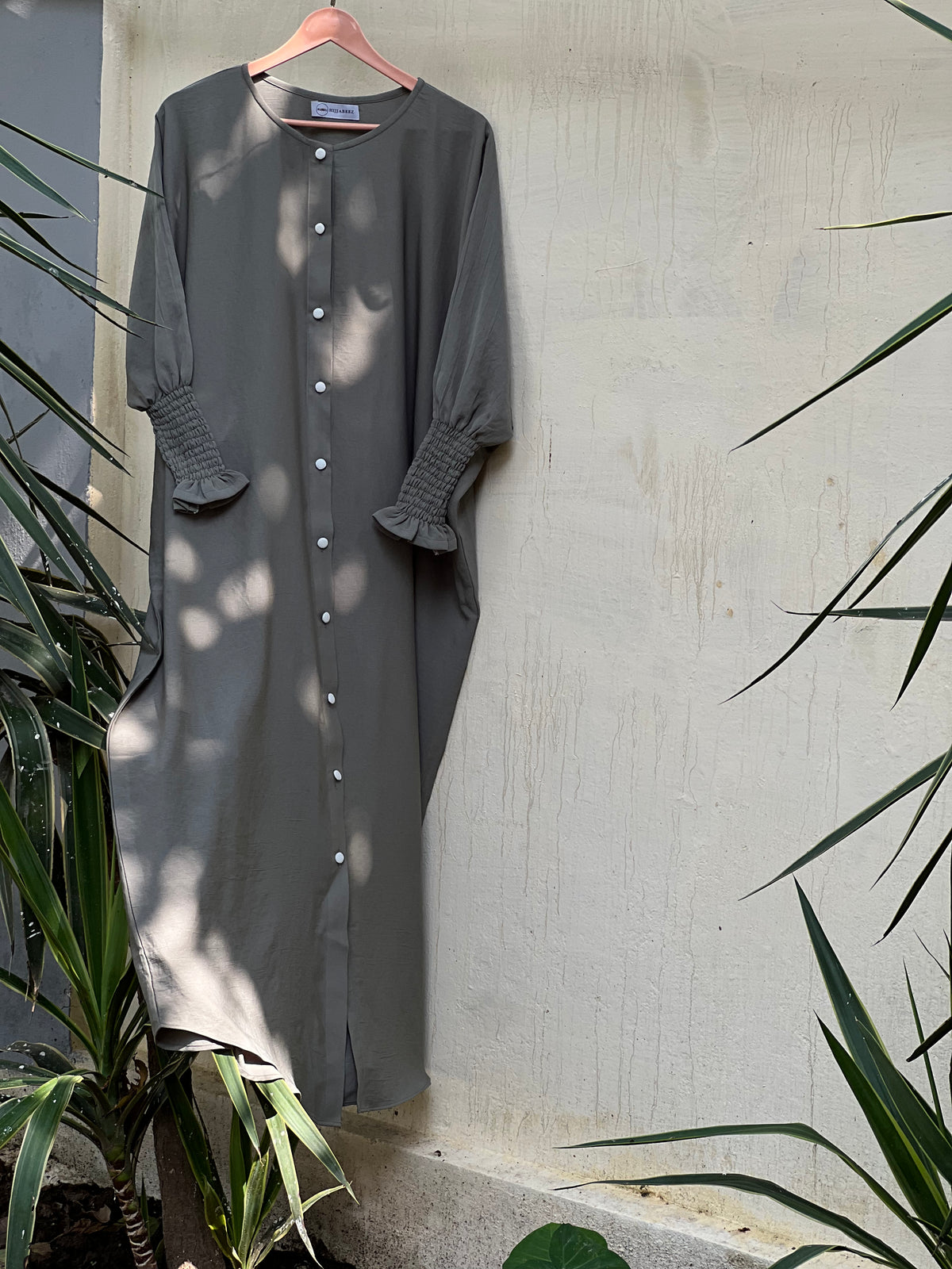 Rifle – Mint Green (The effortless Button-Down Abayah 🌸)