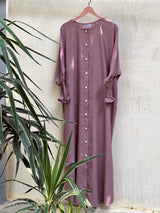 Rifle – T-Pink (The effortless Button-Down Abayah 🌸)