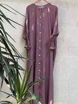 Rifle – T-Pink (The effortless Button-Down Abayah 🌸)