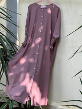 Rifle – T-Pink (The effortless Button-Down Abayah 🌸)