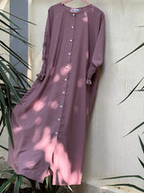 Rifle – T-Pink (The effortless Button-Down Abayah 🌸)