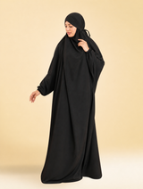 Plain Black Namaz Chaddar - Full Coverage