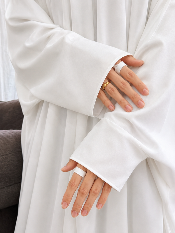 Plain White Namaz Chaddar - Full Coverage