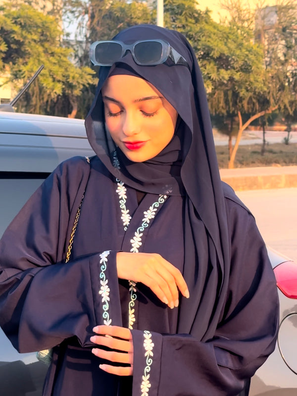 Serene Sapphire Abaya ( FLORISTS)