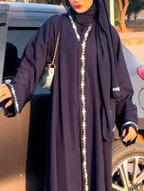 Serene Sapphire Abaya ( FLORISTS)