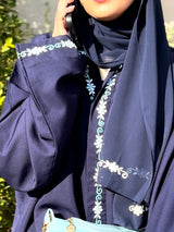 Serene Sapphire Abaya ( FLORISTS)