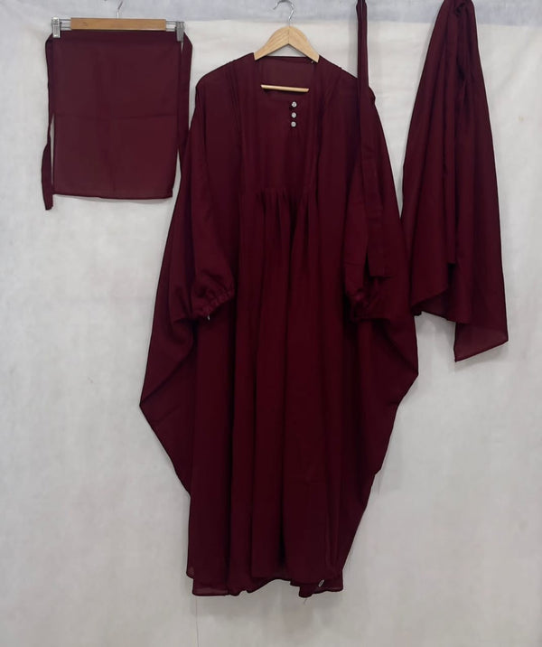 KAFTAN-ABAYA MEHROON