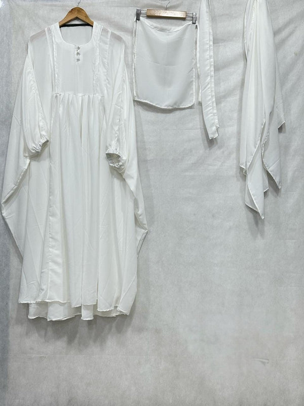 KAFTAN-ABAYA WHITE