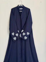 Heart Emblished Sleeves - Navy Blue