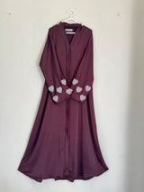 Heart Emblished Sleeves - Burgundy