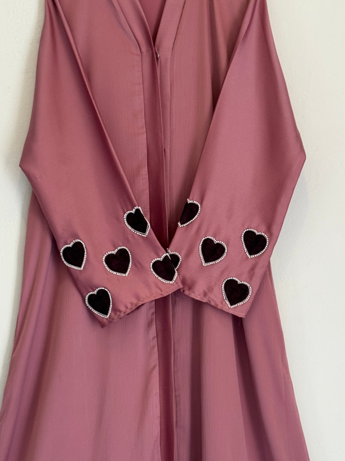 Heart Emblished Sleeves - T Pink
