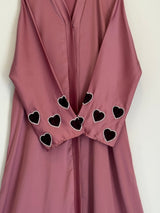 Heart Emblished Sleeves - T Pink