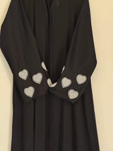 Heart Emblished Sleeves - Black