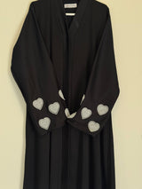 Heart Emblished Sleeves - Black