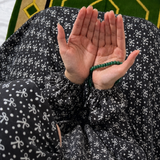 Printed Namaz Chadar with sleeves and Naqab- NC3325