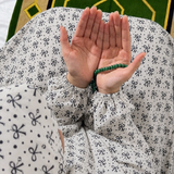 Printed Namaz Chadar with sleeves and Naqab- NC3322
