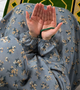 Printed Namaz Chadar with sleeves and Naqab- NC3370