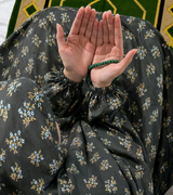 Printed Namaz Chadar with sleeves and Naqab- NC3371