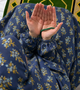 Printed Namaz Chadar with sleeves and Naqab- NC3373